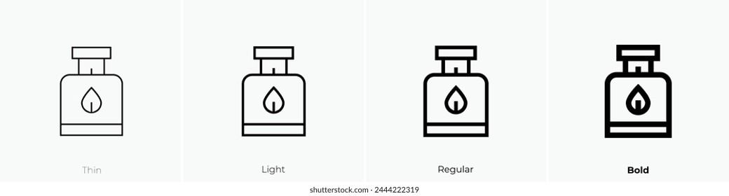 biofuel icon. Thin, Light Regular And Bold style design isolated on white background