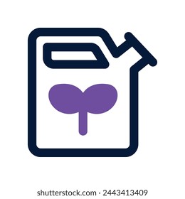 biofuel icon. vector dual tone icon for your website, mobile, presentation, and logo design.