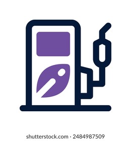 Biokraftstoff-Symbol. Vektorgrafik-Doppelton-Symbol für Ihre Website, Handy, Präsentation und Logo-Design.