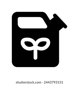 biofuel icon. vector glyph icon for your website, mobile, presentation, and logo design.