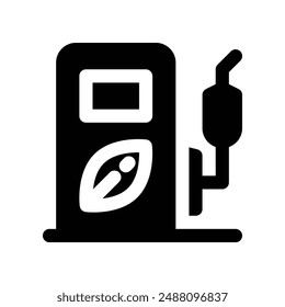 biofuel icon. vector glyph icon for your website, mobile, presentation, and logo design.
