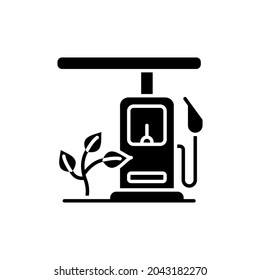 Icono de biocombustible en vector. Logotipo