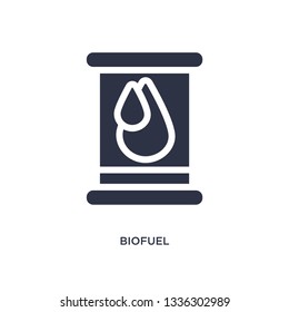biofuel isolated icon. Simple element illustration from ecology concept. biofuel editable logo symbol design on white background. Can be use for web and mobile.