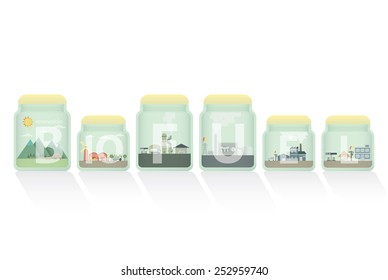 biofuel in jar