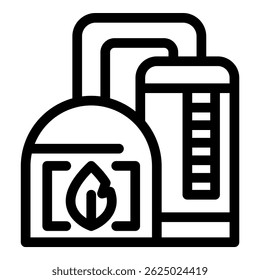 Biofuel refinery processing organic materials to produce sustainable and renewable energy, reducing carbon footprint