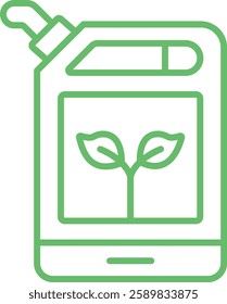 Biofuel vector icon. Can be used for printing, mobile and web applications.
