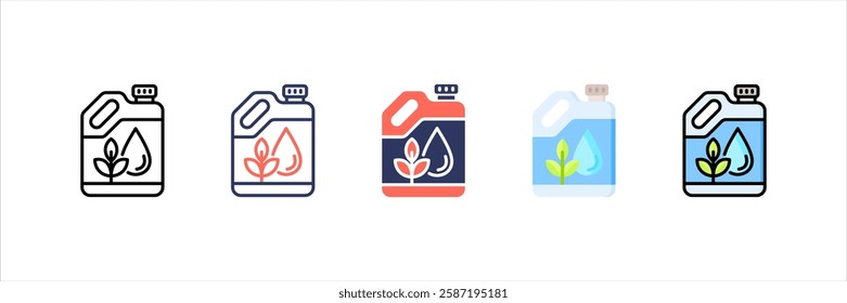 Biofuels Multi style Icon Set