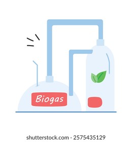 Biogas facility symbolizing sustainable energy from organic waste