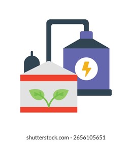 Biogas  Flat Vector Icon Eps 10 Files