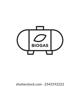 Biogas icon. simple vecor icon.