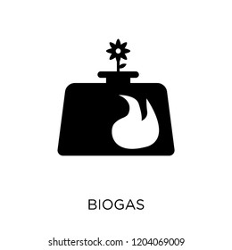 Biogas icon. Biogas symbol design from Ecology collection. Simple element vector illustration on white background.