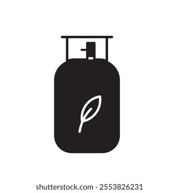 Biogas icon Thin line flat illustration