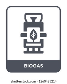 Biogas Icon Vector On White Background., Biogas Simple Element Illustration