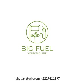 Biogas logo. Oil and gas logo. Industrial or factory design template. Vector illustration