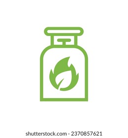 Biogas Storage Icon: Eco-Friendly, Environmental, and Alternative Energy Symbol