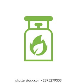 Biogas Storage Icon: Eco-Friendly, Environmental, and Alternative Energy Symbol