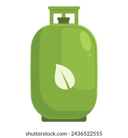 Biogas tank icon cartoon vector. Sugar source biodiesel. Refuse nature gas