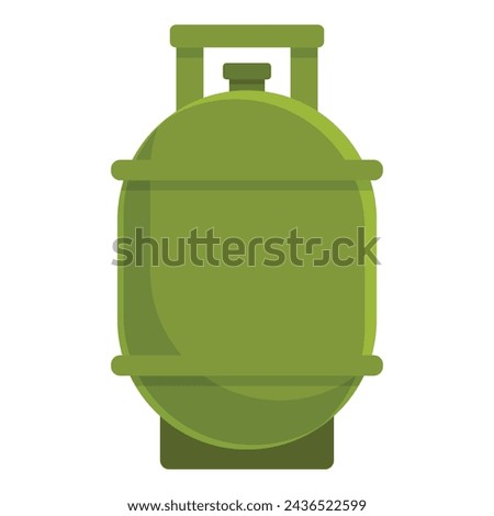 Biogas tank icon cartoon vector. Home bio energy. Biofuel natural gas fuel