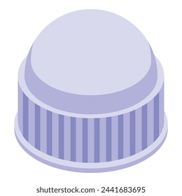 Ikometrischer Vektor des Biogastanksymbols. Ethanol-Energieanlage. Biokraftstoff aus der Natur