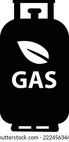 biogas tank icon on white background. biogas sign. gas production and storage symbol. flat style. 