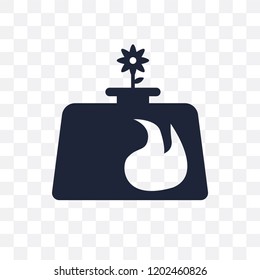 Biogas transparent icon. Biogas symbol design from Ecology collection. Simple element vector illustration on transparent background.