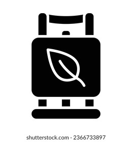 Biogas Vector Glyph Icon For Personal And Commercial Use.
