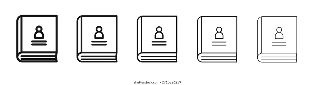 Biography icon design, logo, app, UI. Vector illustration, EPS