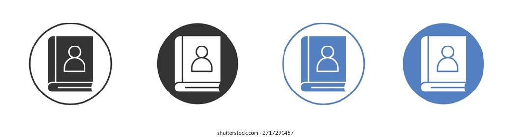 Icono de la biografía para el Diseño web. pixel iconos planos perfectos