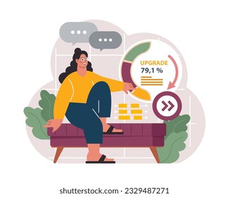 Biohackeo. Ingeniería y mejora de la salud con sistemas modernos de monitoreo, suplementos, dieta y cambios en el estilo de vida. Bienestar biológico humano y mantenimiento de los jóvenes. Ilustración vectorial plana