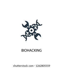 biohacking icon. Simple element illustration. biohacking concept symbol design. Can be used for web and mobile.