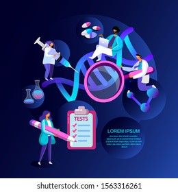 Biohacking Teamwork Scientific Research Biological Self Improvement Program Health Engineering using Hacker ethic Anatomical AI monitoring Grinder approach affects organ wealth Flat vector illustratio