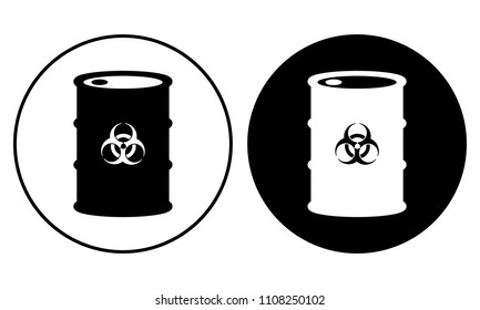 Biohazard barrel icon
