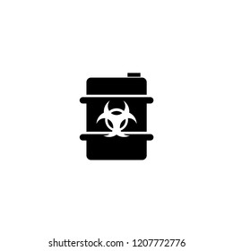 biohazard barrel icon. biohazard barrel vector illustration on white background for web and apps.