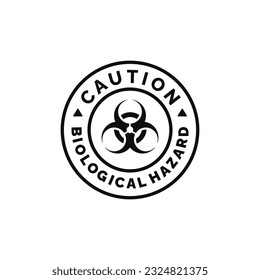 Biohazard caution warning symbol design vector