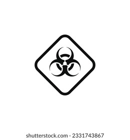 Biohazard caution warning symbol design vector