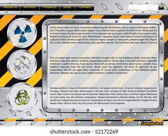 Biohazard construction web template