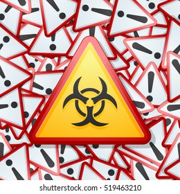 Biohazard danger sign