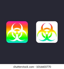 biohazard eps 10 icon vector design