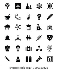 Biohazard Glyph Vector Icons