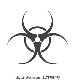 Biohazard Icon. Biological Hazard Sign Isolated On White Background