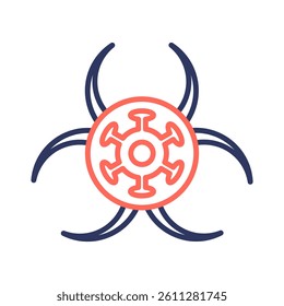Biohazard Icon Element For Design