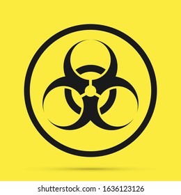 Biohazard icon. Graphic template. Vector background