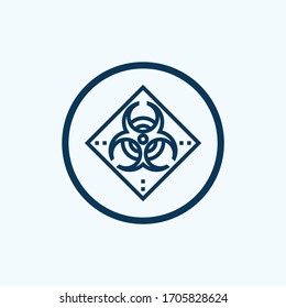 biohazard icon isolated on white background from virus collection. biohazard icon trendy and modern biohazard symbol for logo, web, app