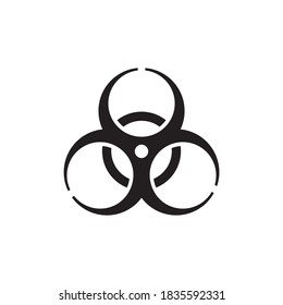 Biohazard icon isolated on white background
