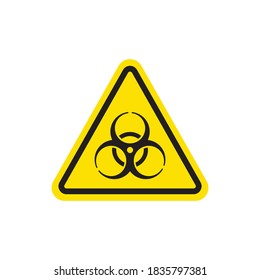 Biohazard icon isolated on white background