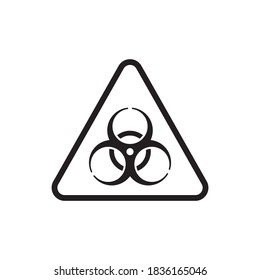 Biohazard icon isolated on white background