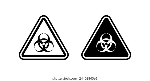 Biohazard icon. for mobile concept and web design. vector illustration