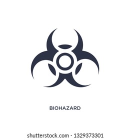 biohazard icon. Simple element illustration from chemistry concept. biohazard editable symbol design on white background. Can be use for web and mobile.
