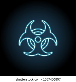 biohazard icon. Simple thin line, outline vector of ban, prohibition, forbid icons for UI and UX, website or mobile application