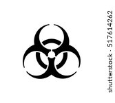 The biohazard icon. Biohazard symbol.